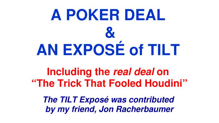 (image for) Paul A. Lelekis - A Poker Deal & An Exposé of TILT (PDF)