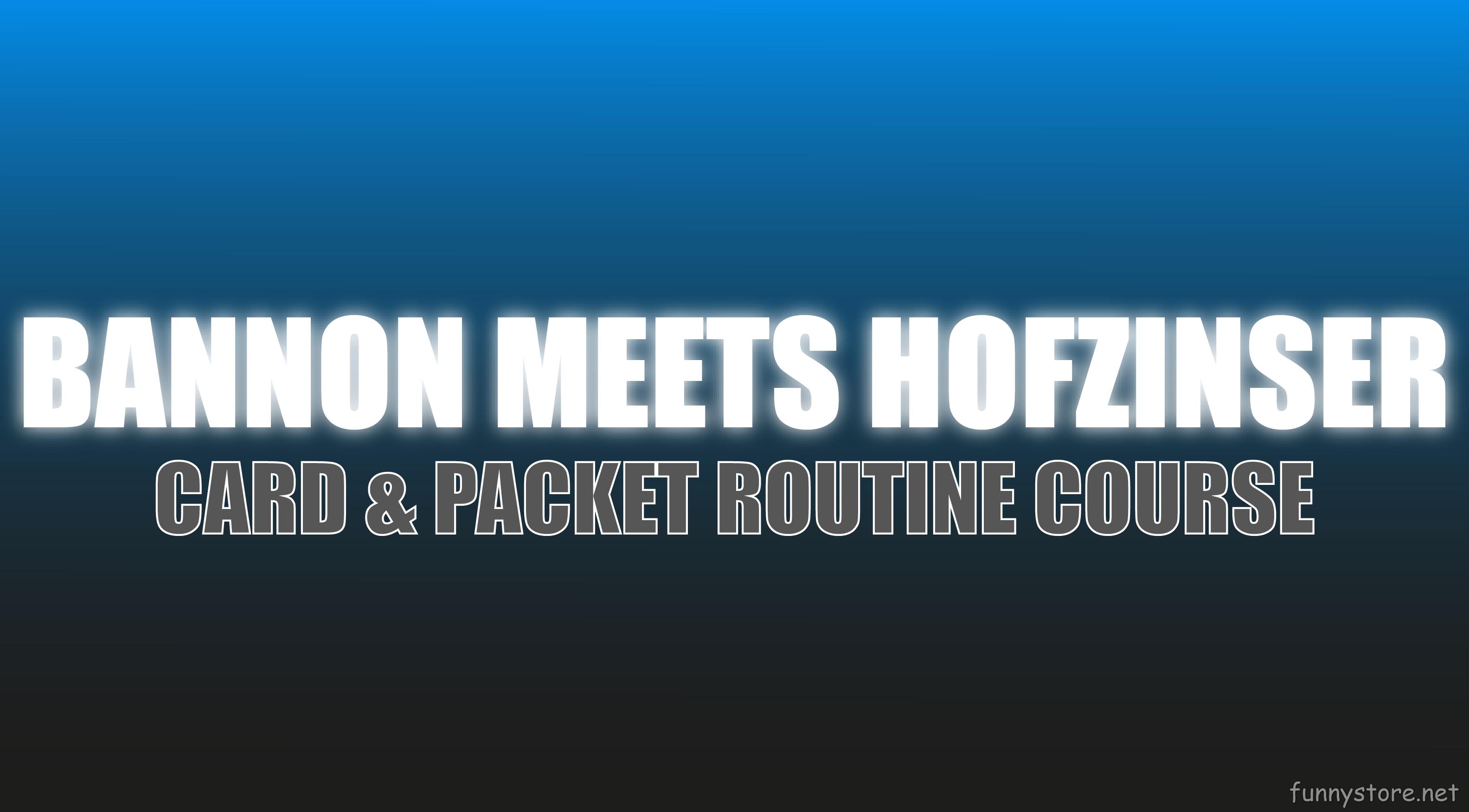 (image for) Craig Petty - Bannon Meets Hofzinser (Netrix)