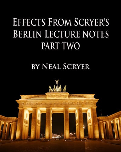 (image for) Neal Scryer - Berlin Lecture Notes Part Two