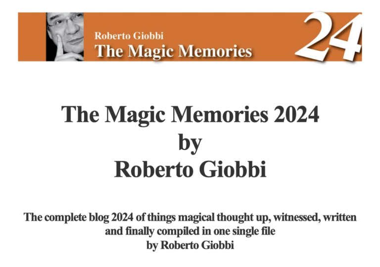 (image for) Roberto Giobbi - The Magic Memories 2024