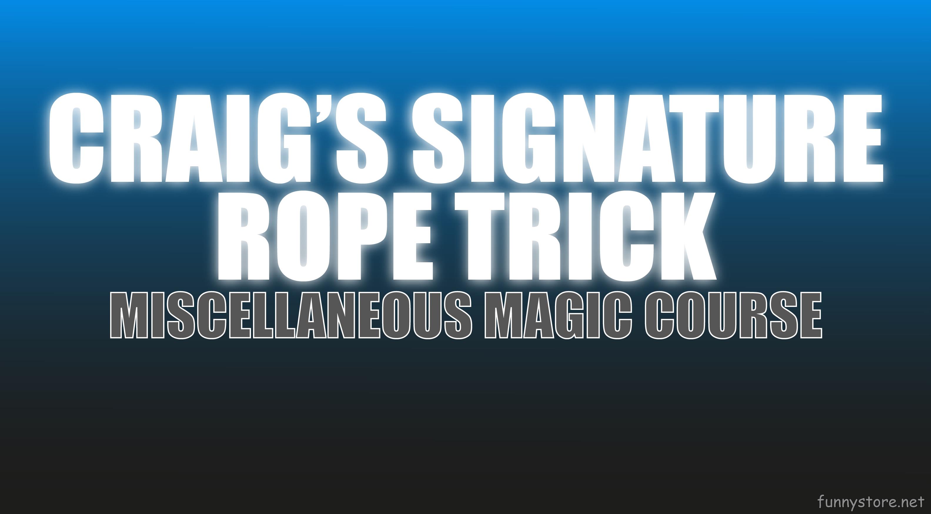 (image for) Craig Petty - Craig's Signature Rope Routine (Netrix)