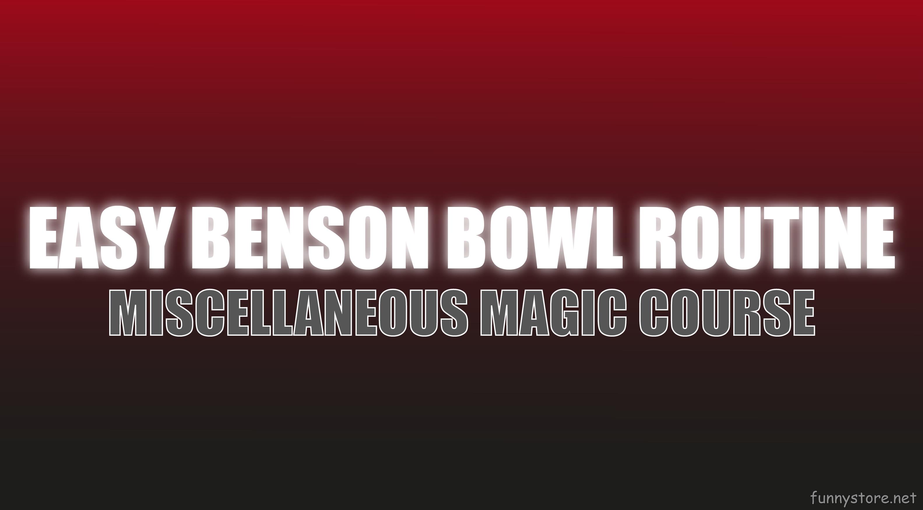 (image for) Craig Petty - Easy Benson Bowl Routine (Netrix)