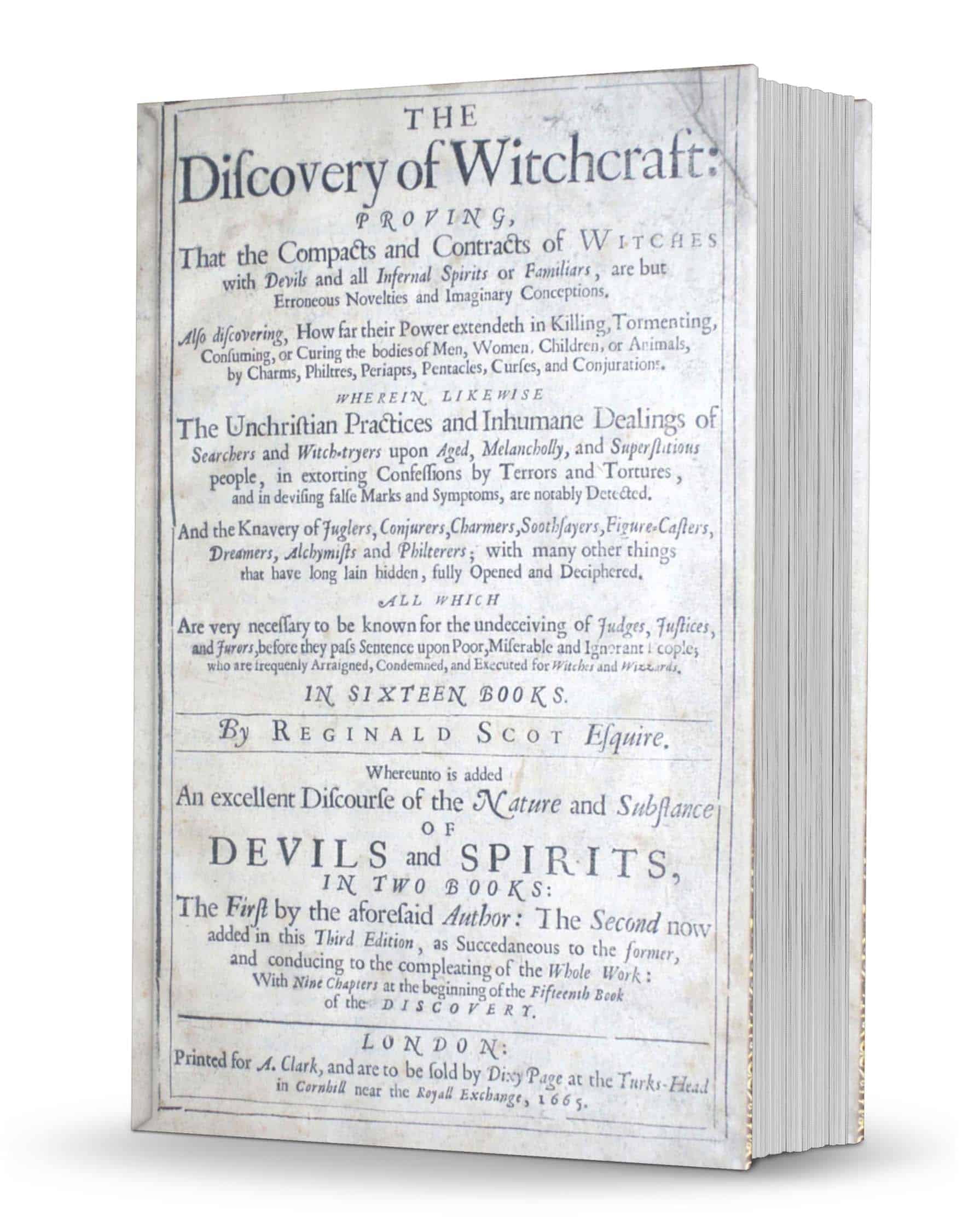 Reginald Scot - The Discoverie of Witchcraft 3rd edition, with title page B