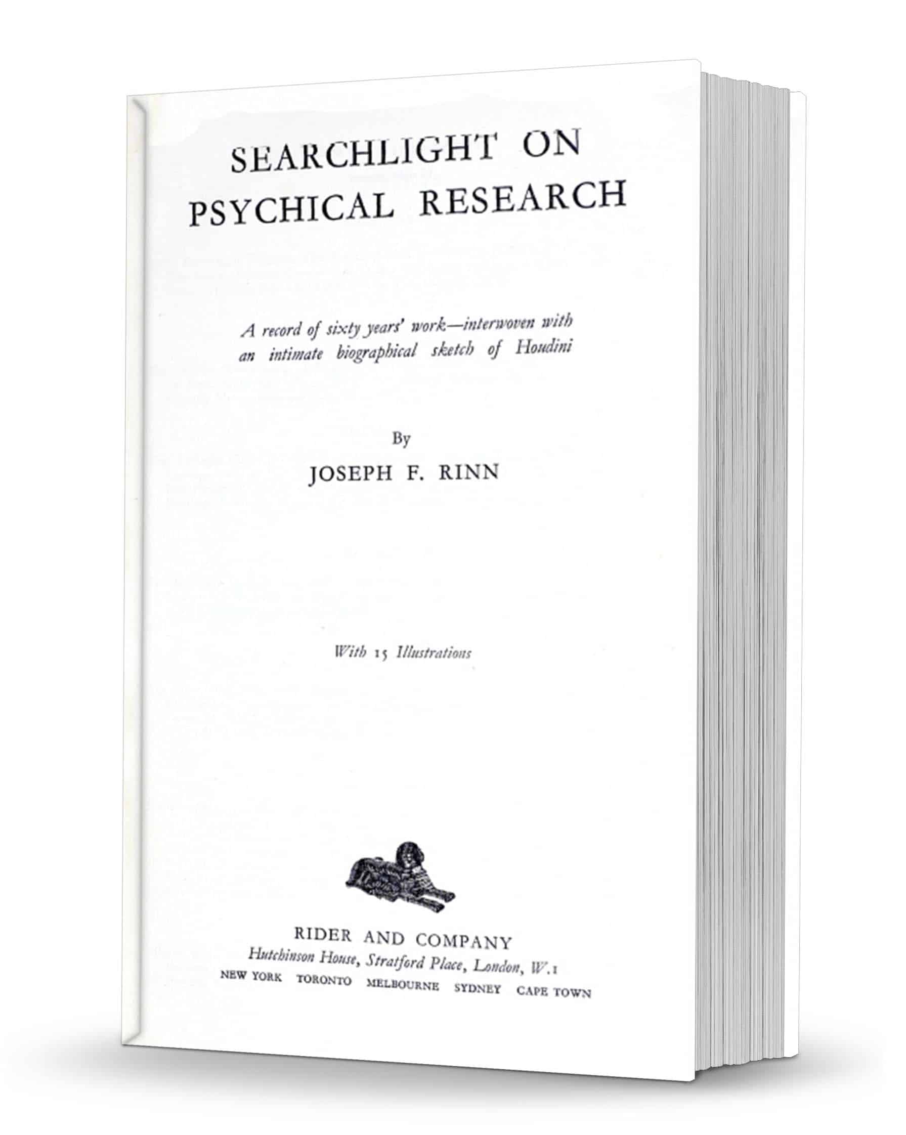 (image for) Searchlight on Psychical Research