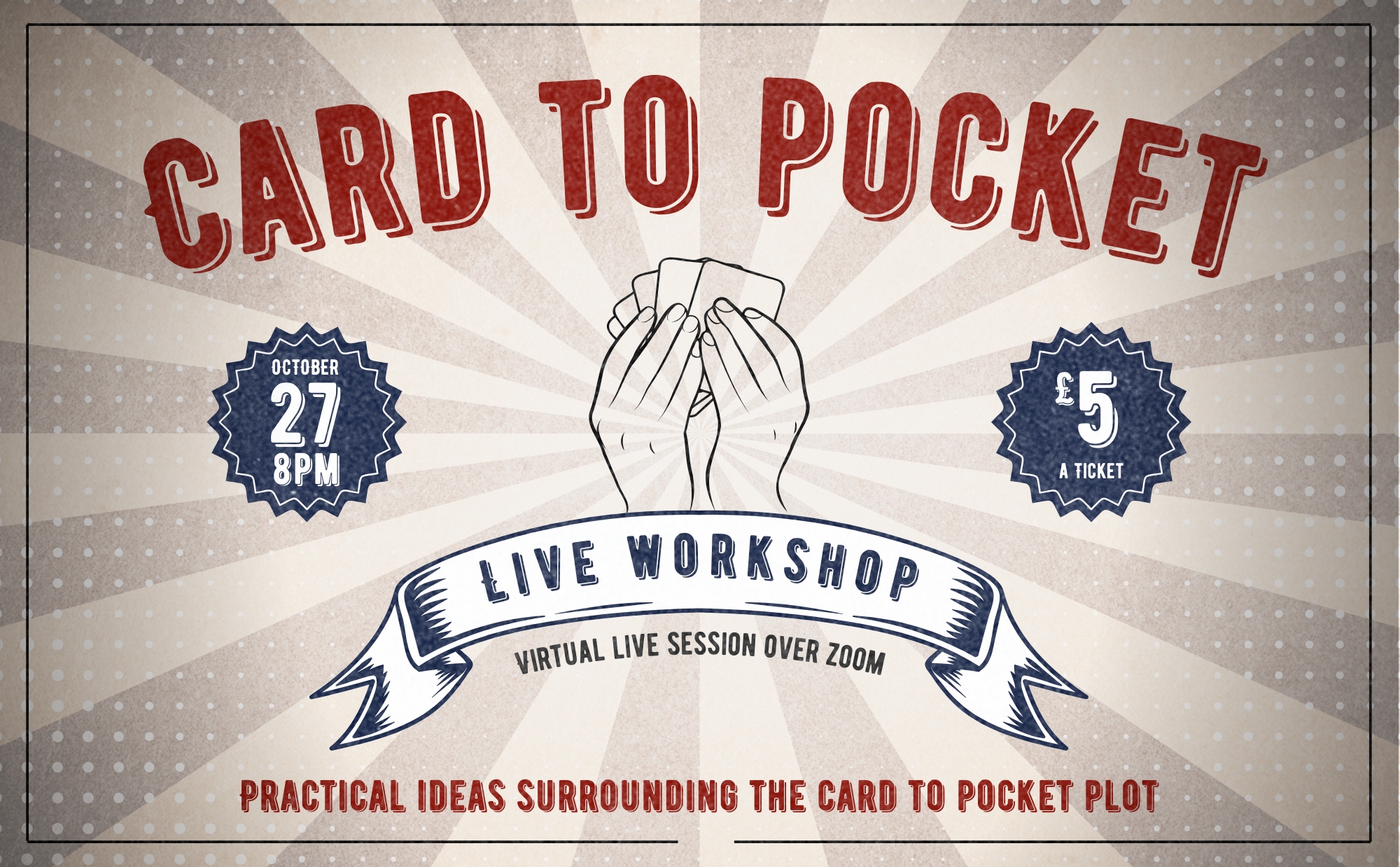 (image for) Adam Dadswell - Card to Pocket LIVE Workshop (27th October 2024 / 8pm GMT)
