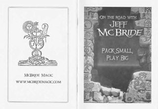 (image for) Jeff McBride - Pack Small, Play Big (PDF)