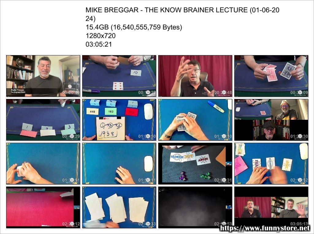 (image for) MIKE BREGGAR - THE KNOW BRAINER LECTURE (Video+PDF)