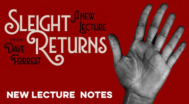 (image for) David Forrest - 'Sleight Returns' Lecture Notes