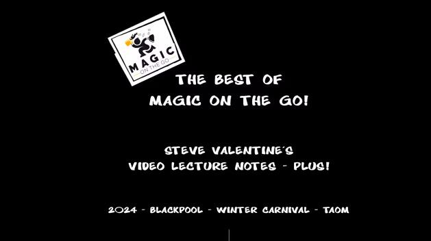 (image for) Steve Valentine's Video Lecture Notes (Blackpool Convention 2024)