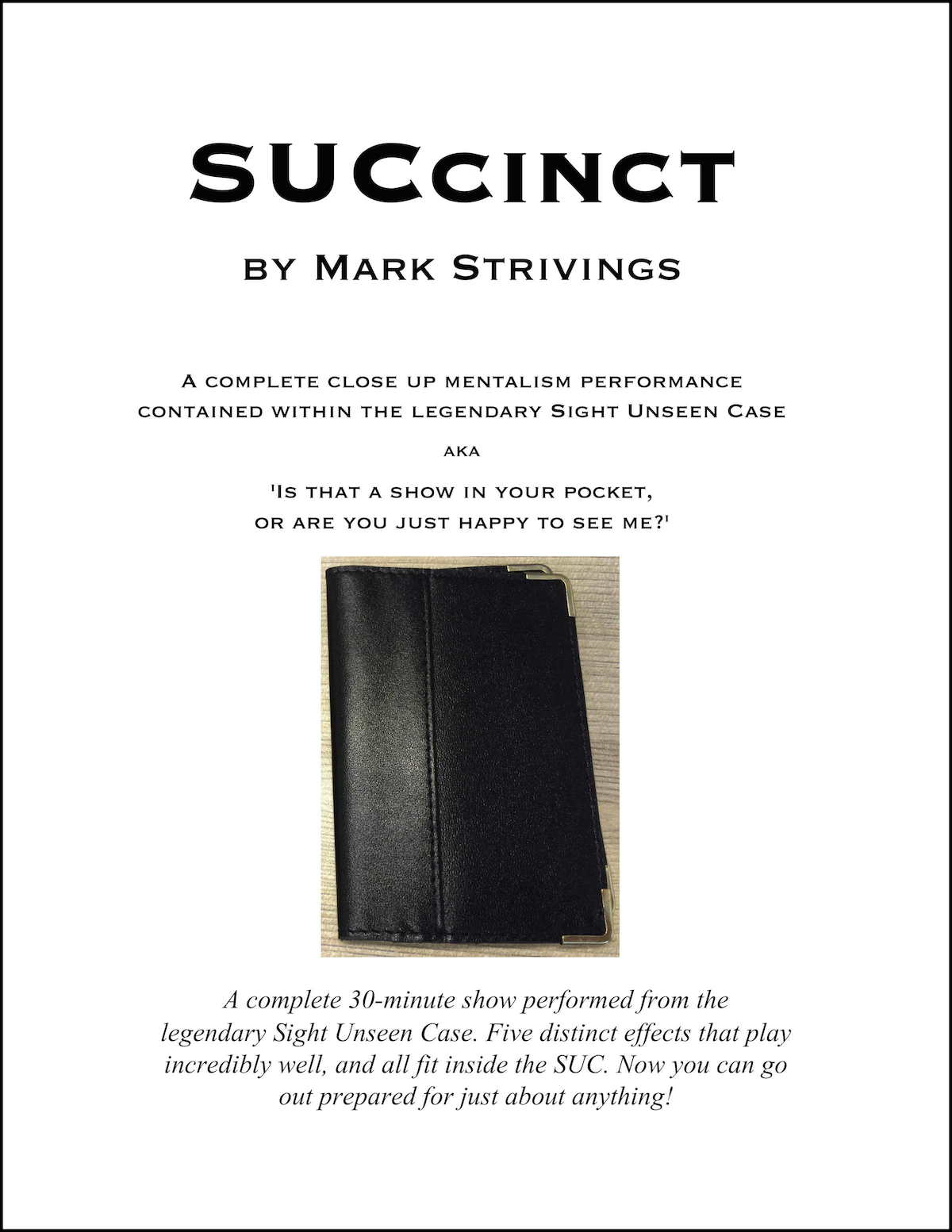 (image for) Mark Strivings - SUCcinct