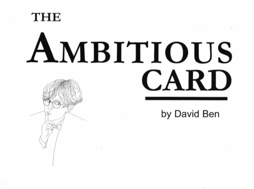 (image for) David Ben - The Ambitious Card