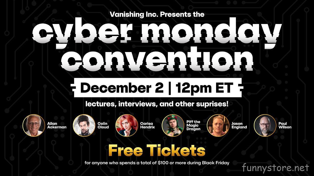 (image for) Vanishing Inc. - Cyber Monday Convention (December 2nd)