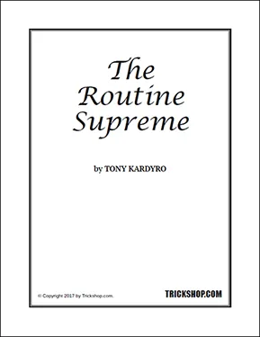 (image for) Tony Kardyro - The Routine Supreme