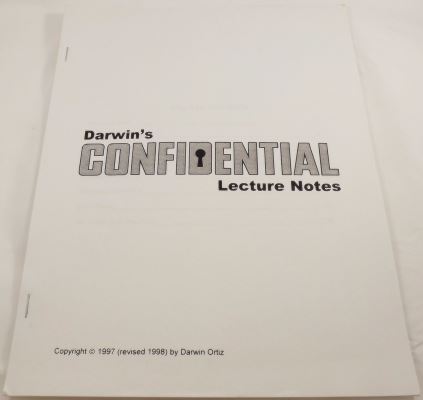 (image for) Darwin Ortiz - Darwin's Confidential Lecture Notes (1997)