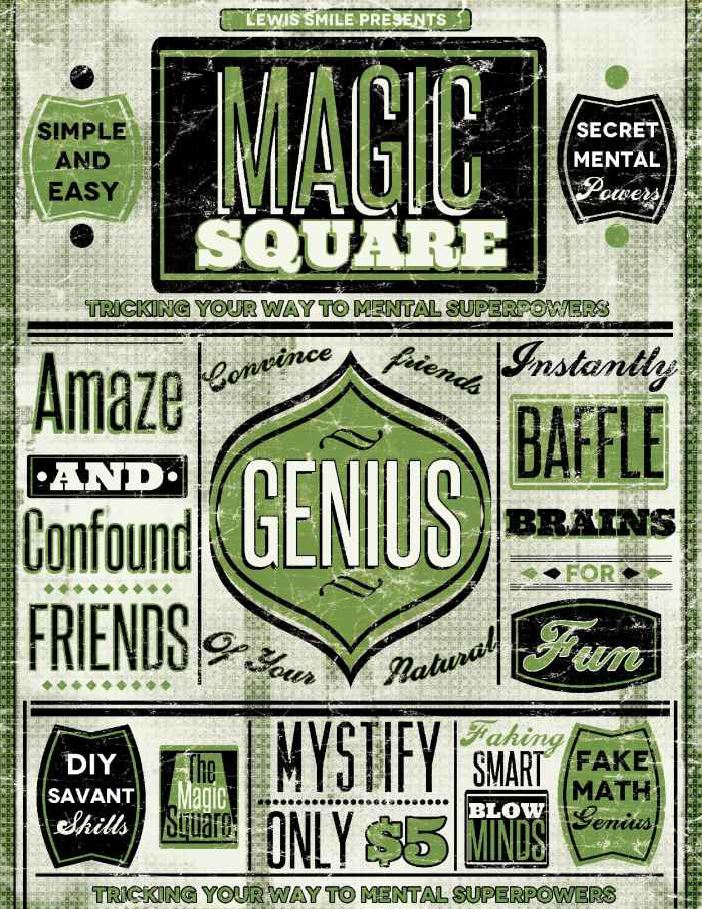 (image for) Lewis Smile - The Magic Square - Tricking Your Way to Mental Superpowers