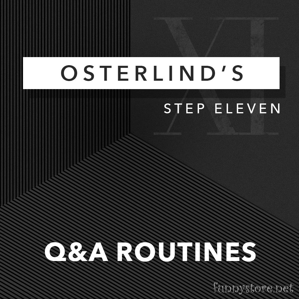 (image for) Richard Osterlind - Osterlind's 13 Steps 11: Q&A Routines