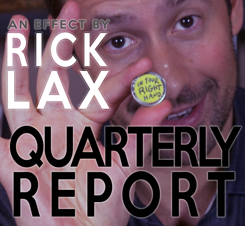 (image for) Rick Lax - Quarterly Report