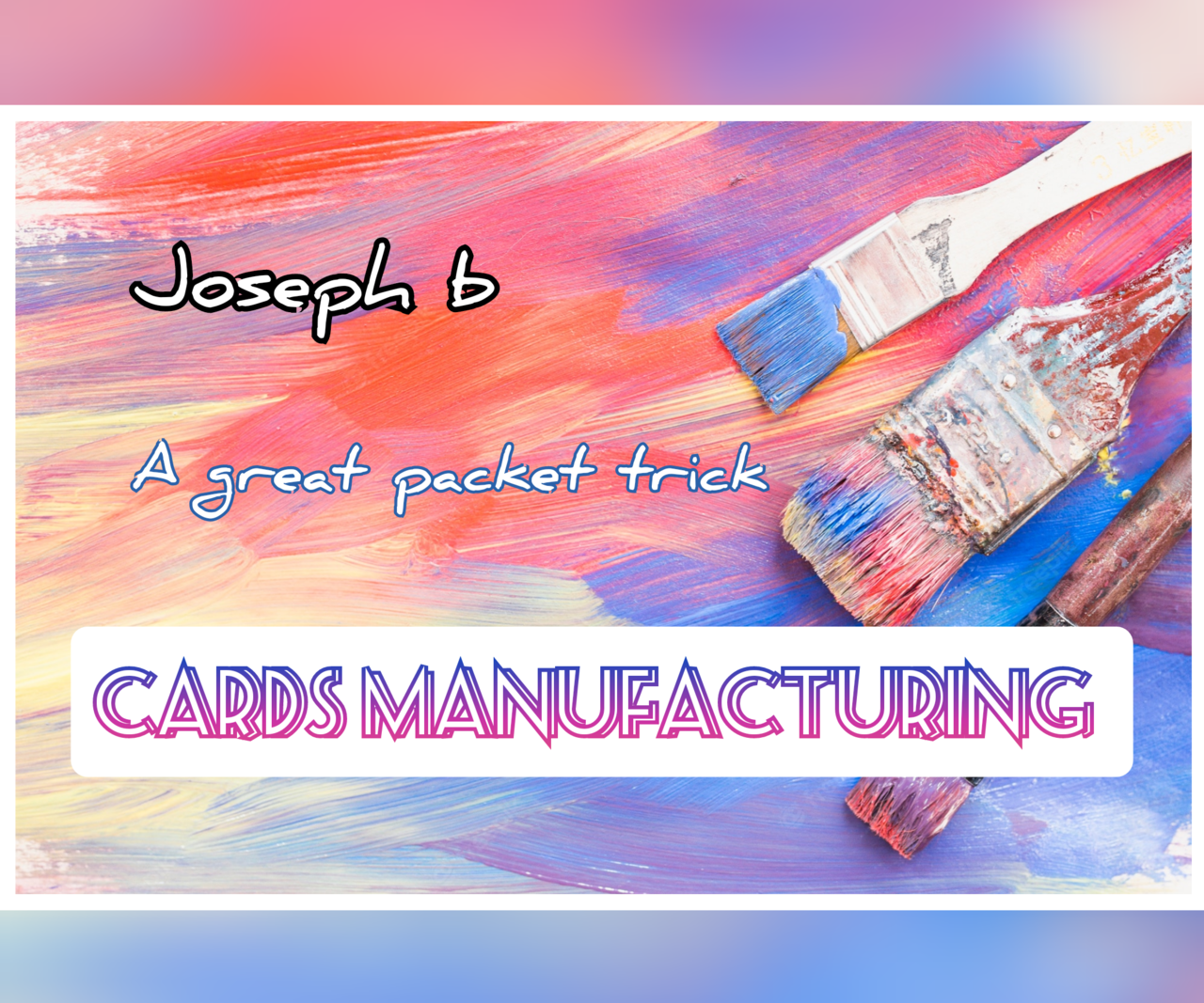 (image for) Joseph B. - CARDS MANUFACTURING