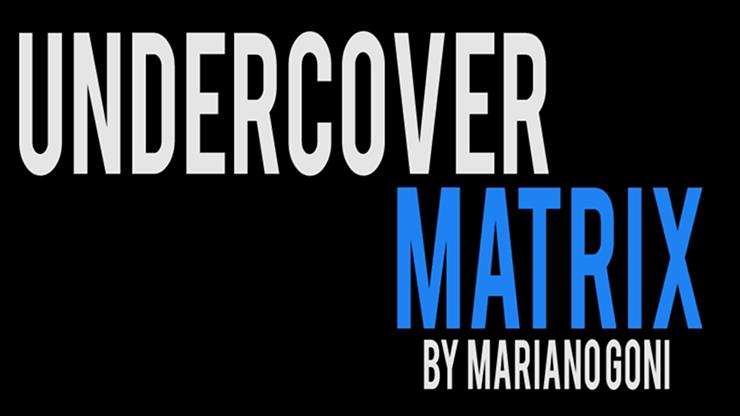 (image for) Mariano Goni - Undercover Matrix