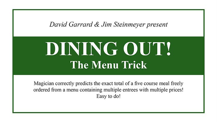 (image for) David Garrard and Jim Steinmeyer - Dining Out! The Menu Trick
