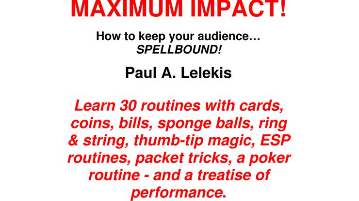 (image for) Paul A. Lelekis - MAXIMUM IMPACT