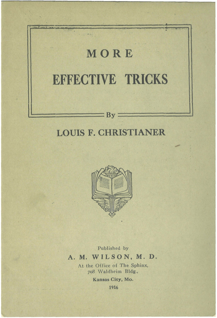 (image for) Louis F. Christianer - More Effective Tricks