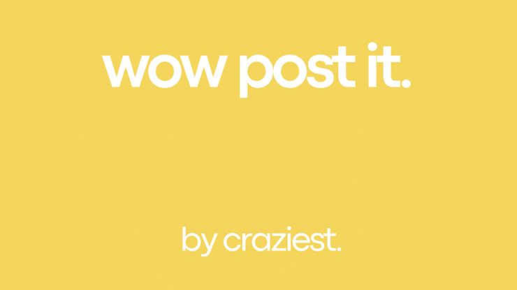 (image for) Craziest - WOW Post-it