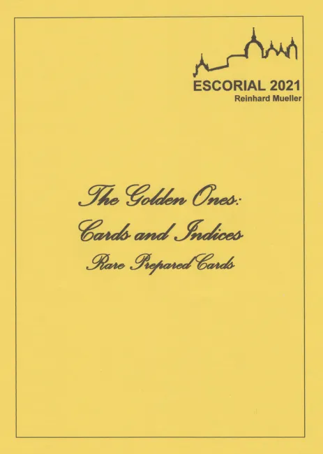 (image for) Reinhard Muller - Golden Ones. Cards And Indices. Rare Prepared Cards