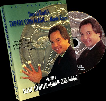 (image for) David Roth - Expert Coin Magic Made Easy Vol 2 - Basic-Intermediate Coin Magic (DVD)