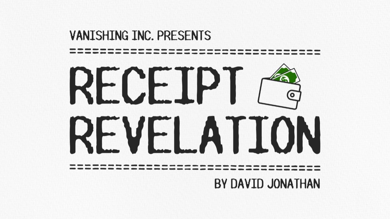 (image for) David Jonathan - Receipt Revelation