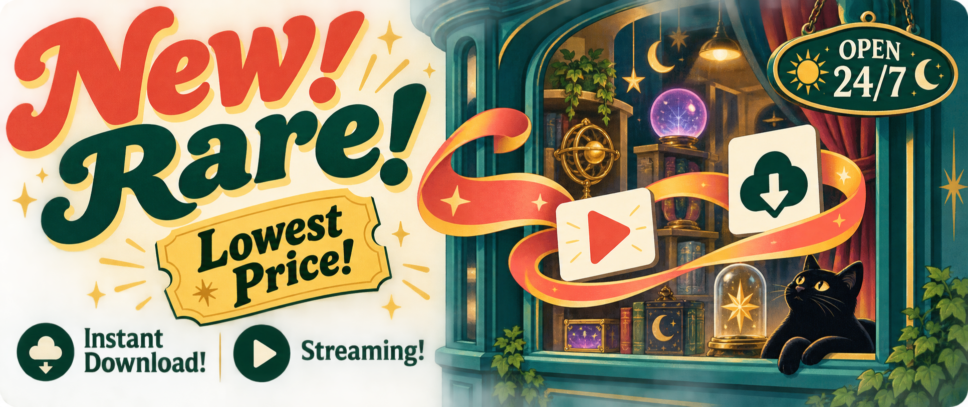 New! Rare! Lowest Price! Instant Download! Streaming! Open 24/7.